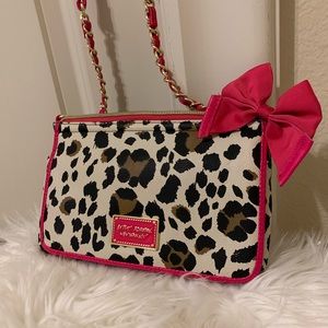 Betsey Johnson Pink / Leopard Crossbody Bag